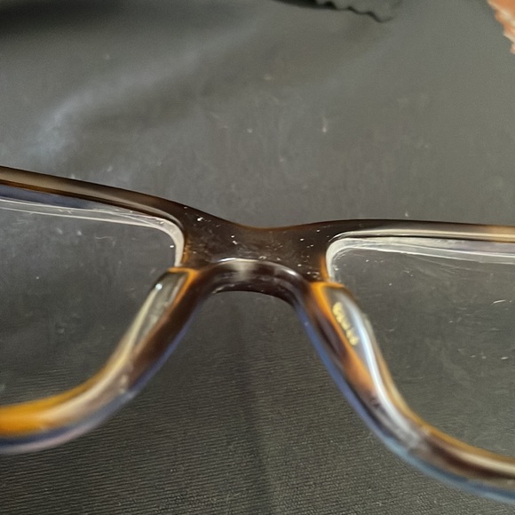 Prada VPR 16M ZXH-101 denim tortoise eyeglasses with cloth and case - Picture 7 of 16